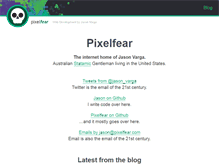 Tablet Screenshot of pixelfear.com